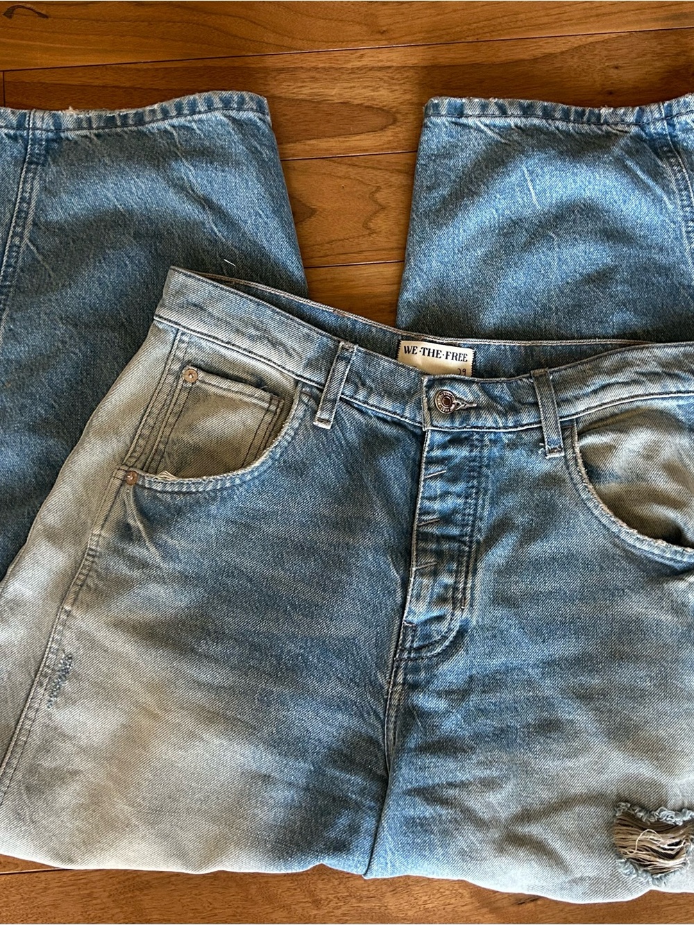 Free People We The Free Barrel Jeans Size 29”